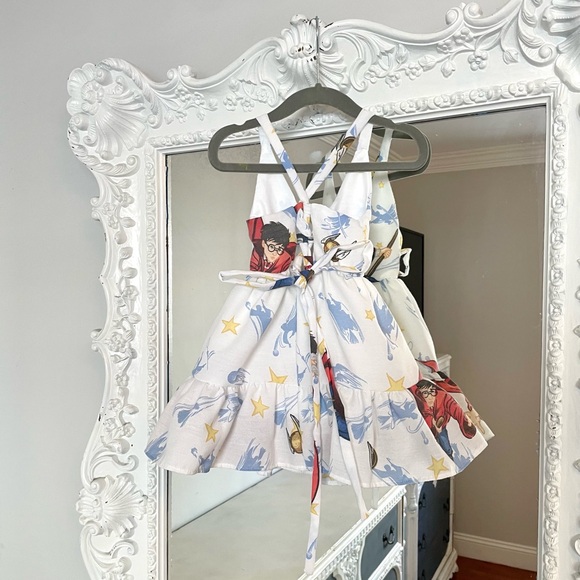 New York Couture One of a Kind Kids Girls WIZARDING WORLD Ruffle Tier Dress - Picture 5 of 7
